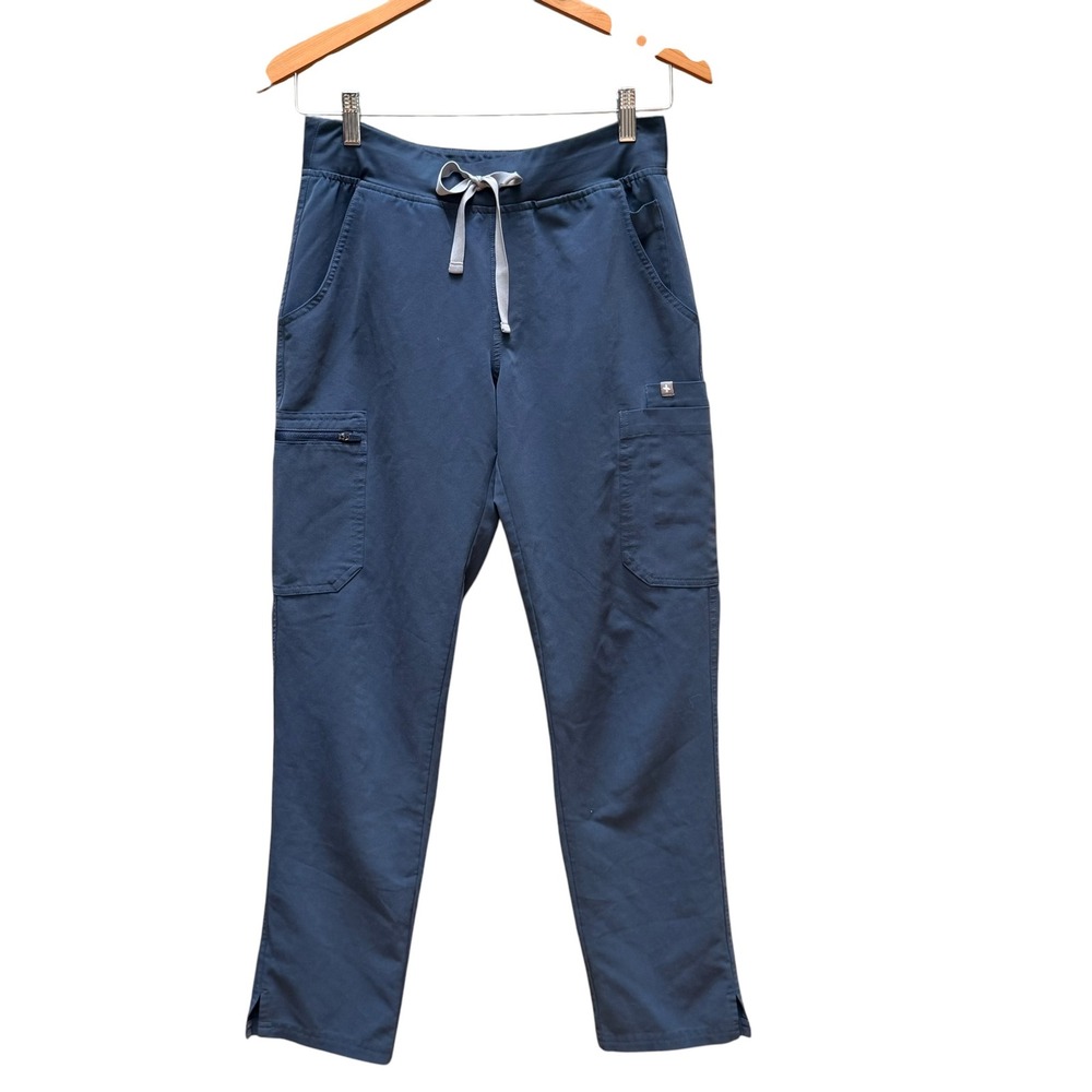 FIGS Yola Skinny Scrub Pants Dark Harbor Blue W22SW2023 PO 2912 Medical Nurse